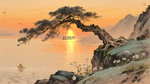 日落归山海