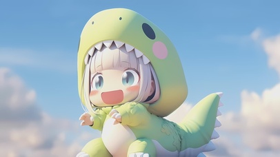 4K3D可爱恐龙少女(禁转)