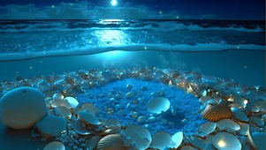 治愈4K蓝色海洋