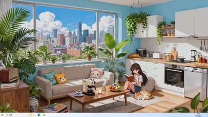 夏日小清新房间