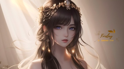 古风婚纱新娘少女