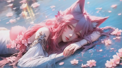 【4K】阿狸 动漫游戏猫耳美女