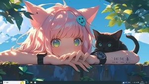 可爱猫耳女孩
