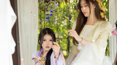 2个清纯好看女闺蜜