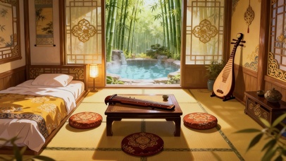 竹林古风温泉小屋