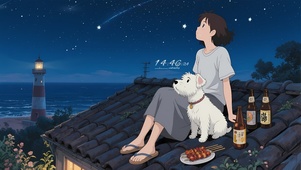 宫崎骏夏日屋顶女孩