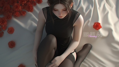 鳞鳞玉指点朱唇，艳若桃李冷若冰