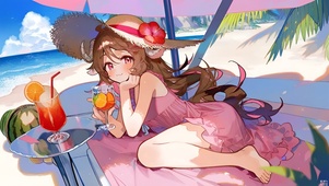 海边泳装少女-艾雅法拉