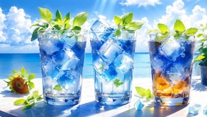 清爽薄荷气泡水