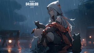雨夜等待