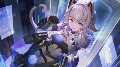 4k可爱二次元猫耳女孩