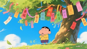 许愿树下的小新