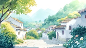 古镇的春日