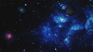 4K蓝色星空