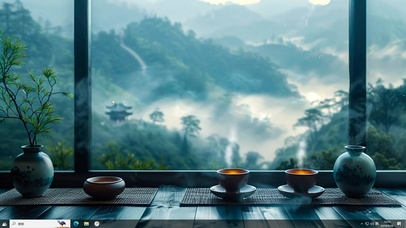 文艺观山茶座主题