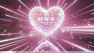 粒子爱心LOVE