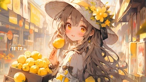 可爱柠檬少女