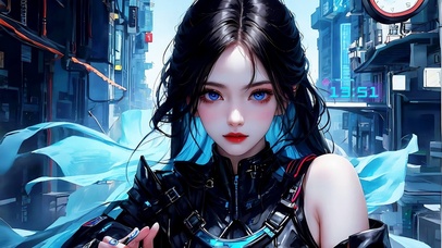 街头赛博朋克少女