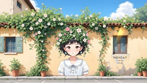清新花墙
