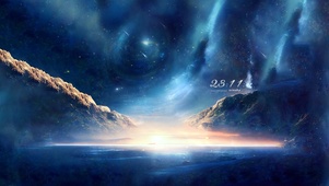 4k 唯美治愈海上星云星空