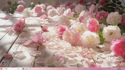 护眼花朵桌面主题