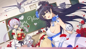 二次元 校园玫瑰美少女