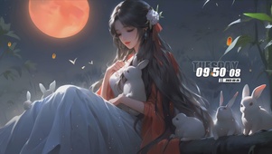 中秋古风美女