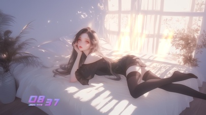 她的眼睛犹如夜空中最亮的星星