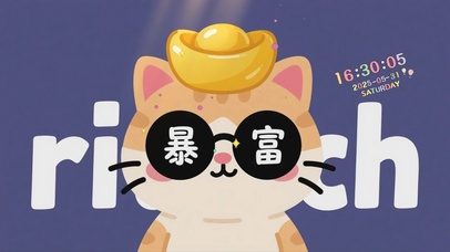 暴富好运喵喵桌面