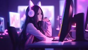 电竞猫耳少女