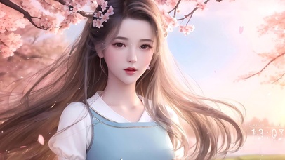 唯美樱花清纯少女