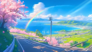 樱花海景公路
