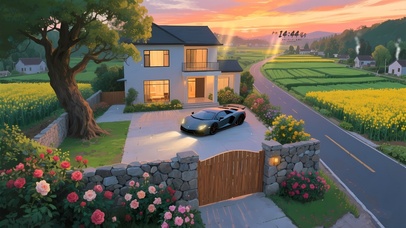 宁静乡村别墅4K