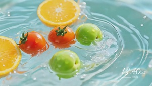 清凉一夏 水果与水的碰撞