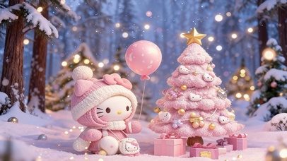 HelloKitty粉色圣诞