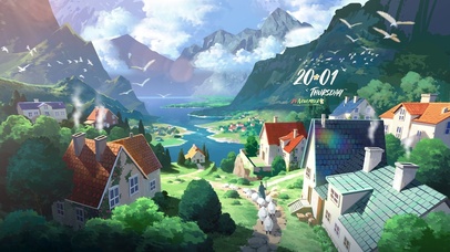 4K唯美治愈动漫乡村小镇