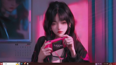 电竞主题  电玩少女