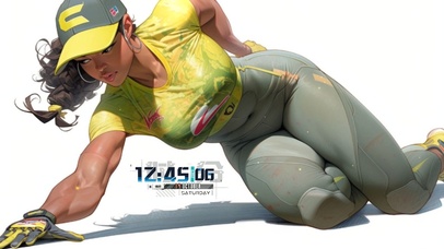 4K性感AI运动美女