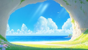 洞外海景