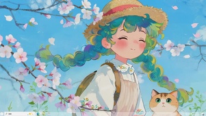 春天小清新女孩