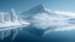 雪岭镜湖