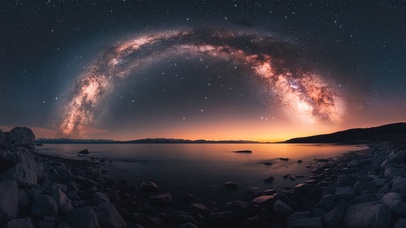 星空下的贝加尔湖