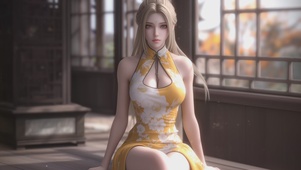 古韵旗袍美女