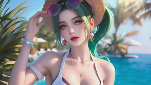 4K唯美治愈女孩爆爆