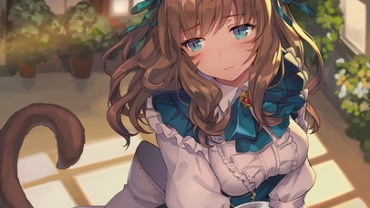 二次元动态午后猫娘女仆