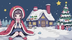 雪夜小屋的惊喜