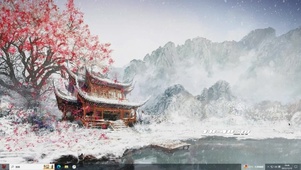 雪中楼阁主题