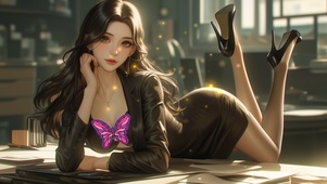 明眸善睐，顾盼生辉