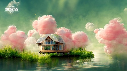 唯美治愈彩云河畔