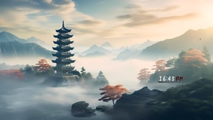 青山 古寺